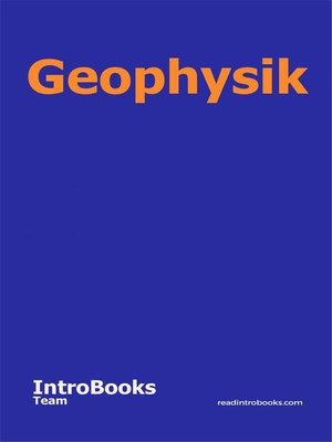 cover image of Geophysik